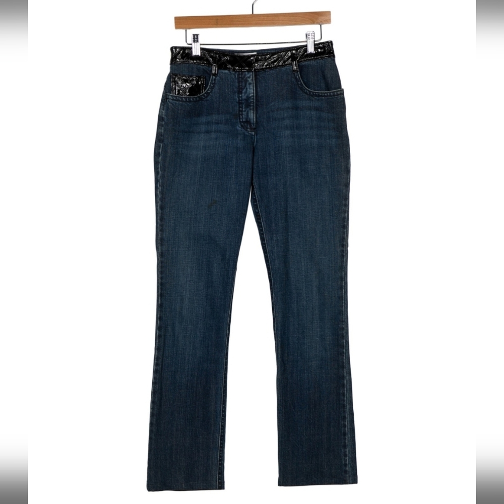 Classic Straight Leg Women's Jeans in Dark Blue